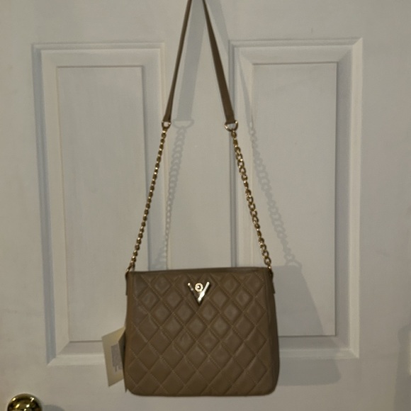 ‼️SALE‼️ NWT VALENTINO ORLANDI Crossbody in Taupe V-2005 - Picture 2 of 8